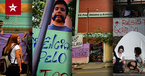 Contra ocupações, PM de Alckmin prende oito alunos