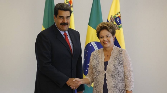 Nicolás Maduro, presidente da Venezuela, e Dilma Rousseff